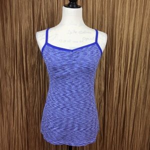 Lucy Lilac/Purple Chevron Raceback Tank Top Size M